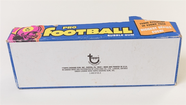 1973 Topps Football Wax Box w/ 21 Sealed Wax Packs