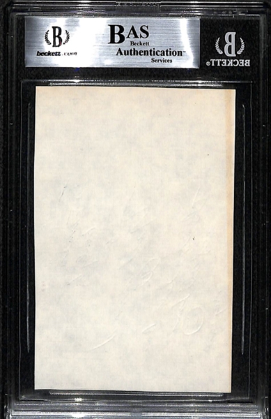 Muhammad Ali Autographed 4 x 6 Unlined Note Page Inscribed Greatest Boxer Of All Time - Beckett Authentic