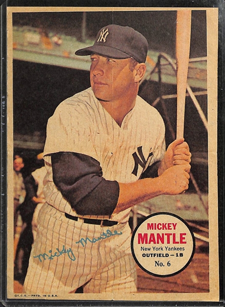 Lot of (22) 1967 Topps Pin-Ups 5x 7 Sheets w/ Mantle and Clemente