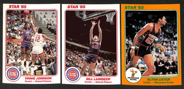 Lot of (26) 1985 Star Company Basketball 5x7 Basketball Cards w/ Stars and Rookies