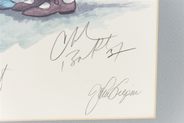 Philadelphia Inquirer Pro Celebrity Mike Schmidt Challenge Lithograph - #39 of 250 - Signed by 4 Philly Greats & the Artist