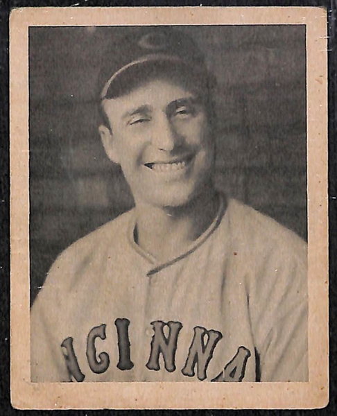 1927 E210 York Caramel Carl Mays Card & 7 - 1939 Playball Cards w. Wally Berger
