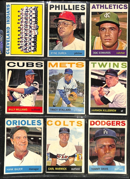 1964 Topps Baseball Complete Set w.  BVG Clemente 5.5 & BVG Rose 5.0