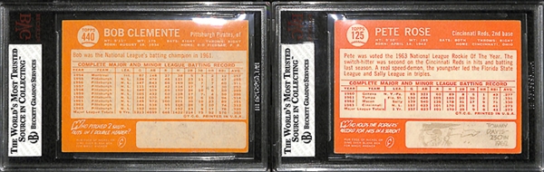1964 Topps Baseball Complete Set w.  BVG Clemente 5.5 & BVG Rose 5.0