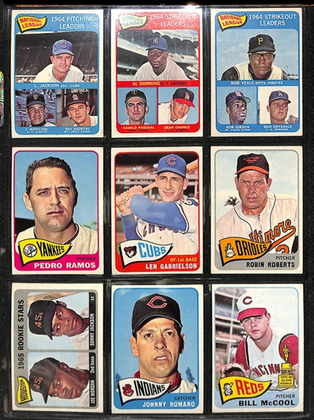 1965 Topps Baseball Complete Set w. BVG Mantle 5.0, BVG Aaron 5.0, & BVG Rose 4.5
