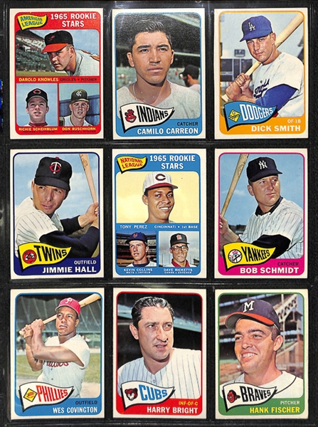 1965 Topps Baseball Complete Set w. BVG Mantle 5.0, BVG Aaron 5.0, & BVG Rose 4.5
