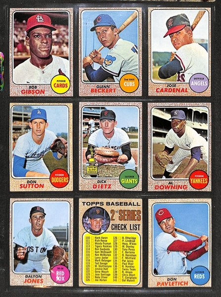  1968 Topps Baseball Complete Set w. BVG Mantle 6.0 & BVG Ryan 5.0