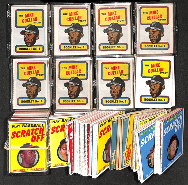 Lot of 7 - 1970 Topps Booklets Set & 1971 Topps Scratch-Offs Sets - Complete with Extras
