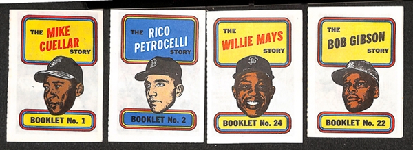 Lot of 7 - 1970 Topps Booklets Set & 1971 Topps Scratch-Offs Sets - Complete with Extras