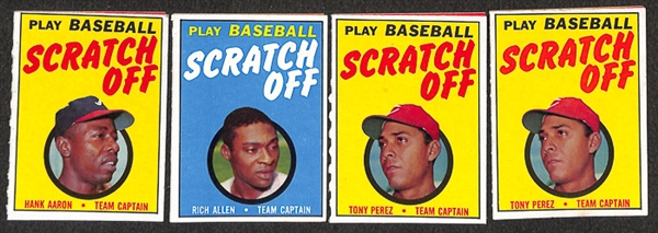 Lot of 7 - 1970 Topps Booklets Set & 1971 Topps Scratch-Offs Sets - Complete with Extras
