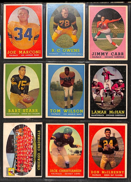1958 Topps Football Complete Set w. Jim Brown Rookie Card