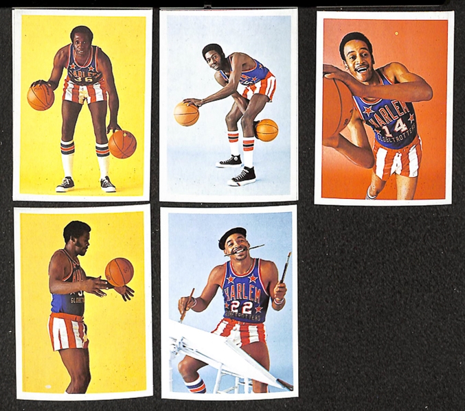 1971 Harlem Globetrotters Complete Set Including Original Box, and Extra Cards & Stickers