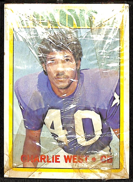 1972 Topps Football Unopened Cello Pack