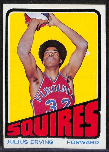 1972-73 Topps Basketball Set with Dr. J's Rookie Card