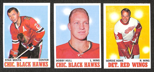 Lot of 2 1970s Topps Hockey Sets - 1970-71 Topps Hockey & 1976-77 Topps Hockey Complete Sets & 1976/1977 Topps Insert Card Sets
