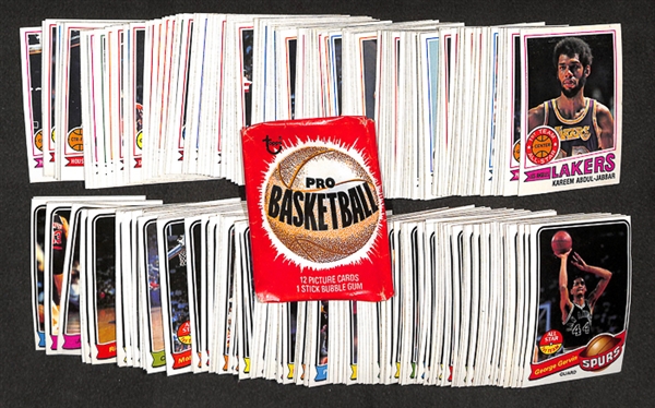 Lot of 2 1970s Topps Basketball Sets - 1977-78 Topps Basketball Set and 1979-80 Topps Basketball Set - Both in Beautiful Condition