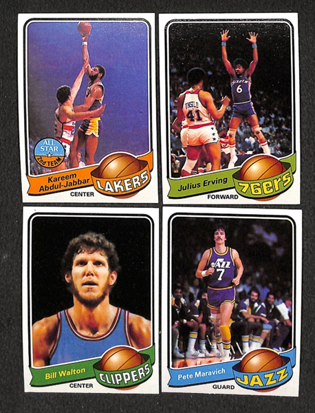 Lot of 2 1970s Topps Basketball Sets - 1977-78 Topps Basketball Set and 1979-80 Topps Basketball Set - Both in Beautiful Condition