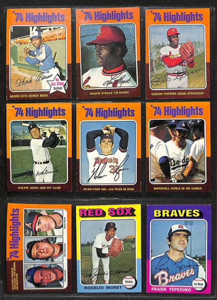 1975 Topps Baseball Complete Set