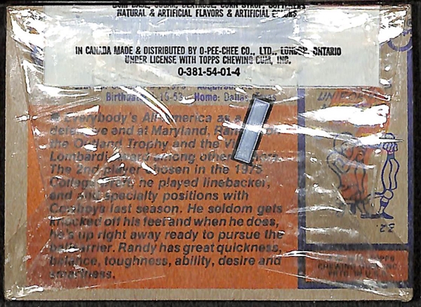1976 Topps Football Unopened Cello Pack