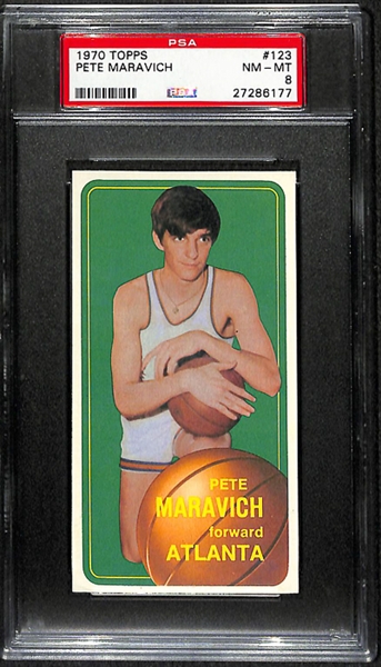 1970 Topps Pete Maravich Rookie #123 PSA 8 NM-MT