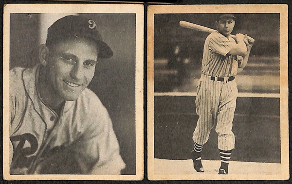 Lot of 8 1939 Playball Cards w. Carl Hubbell & Bobby Doerr