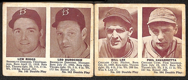 Lot of 17 1941 Double Play Cards w. Grove/Doerr