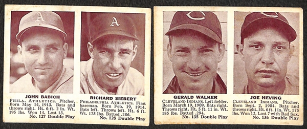 Lot of 17 1941 Double Play Cards w. Grove/Doerr
