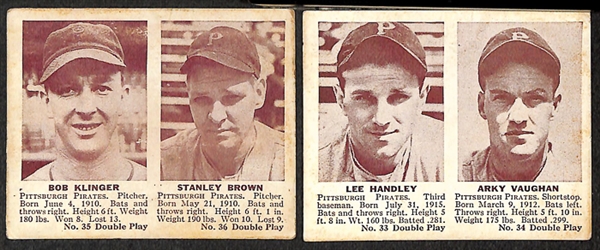 Lot of 17 1941 Double Play Cards w. Grove/Doerr