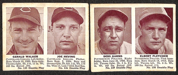 Lot Of 17 1941 Double Play Cards w. Grove/Doerr