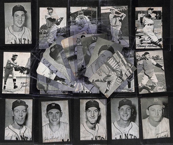 Lot Of 23 Different 1947 Bond Bread Card w. Bobby Thompson