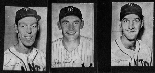 Lot Of 23 Different 1947 Bond Bread Card w. Bobby Thompson