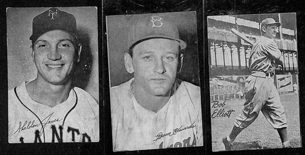 Lot Of 23 Different 1947 Bond Bread Card w. Bobby Thompson