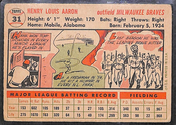 Lot Of 46 1956 Topps Baseball Card w. Hank Aaron