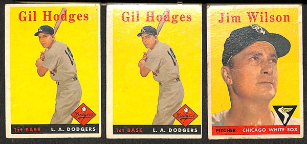 Lot Of 30 1958 Topps Baseball Cards w. Hank Aaron