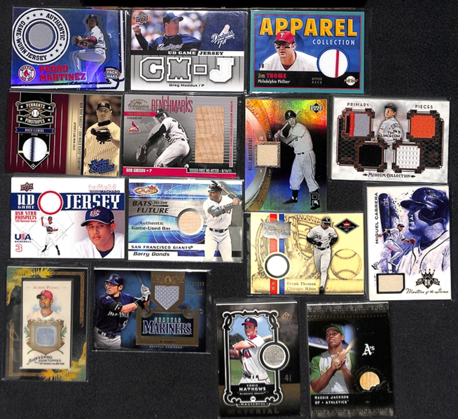 Lot Of 122 Baseball Relic Cards w. Machado & Mazeroski