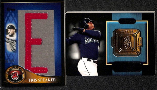 Lot Of 63 Baseball Commemorative Relic Cards w. Griffey & Ruth