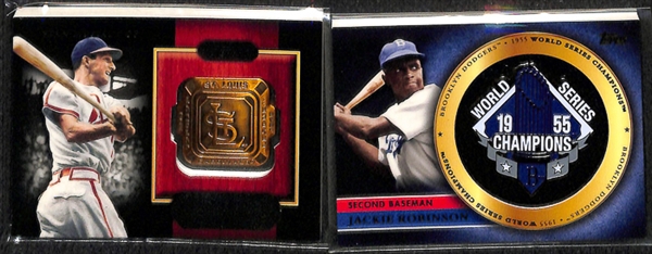 Lot Of 63 Baseball Commemorative Relic Cards w. Griffey & Ruth