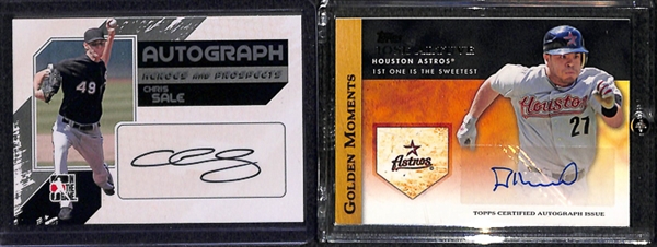 Lot Of 130 Baseball Autograph Cards w. Halladay & Altuve