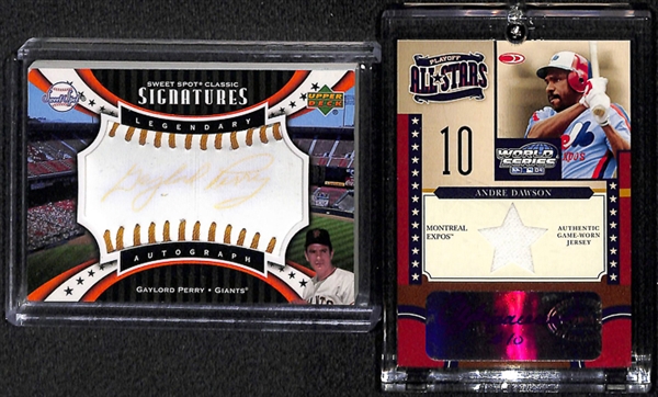 Lot Of 160 Baseball Autogaph Cards w. Alex Gordon & Andre Dawson