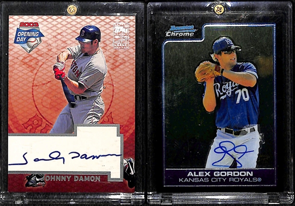 Lot Of 160 Baseball Autogaph Cards w. Alex Gordon & Andre Dawson