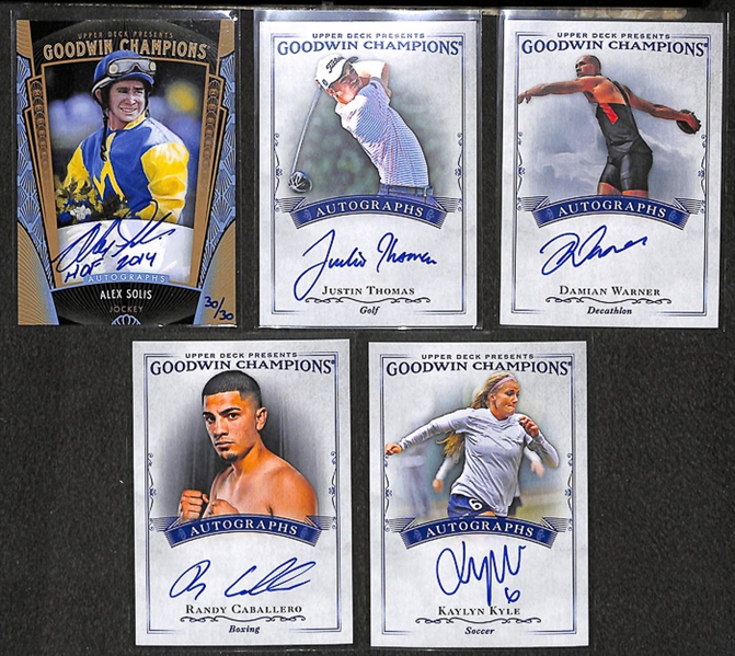 Lot Of 31 Mixed Sports & Non-Sports Autograph & Relic Cards w. Michael Jordan