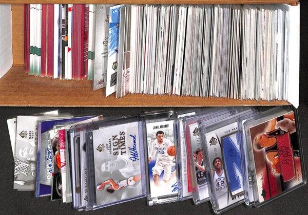 Lot Of 230 Basketball Autograph Cards w. Kidd & Frazier