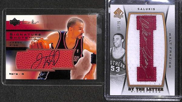 Lot Of 230 Basketball Autograph Cards w. Kidd & Frazier