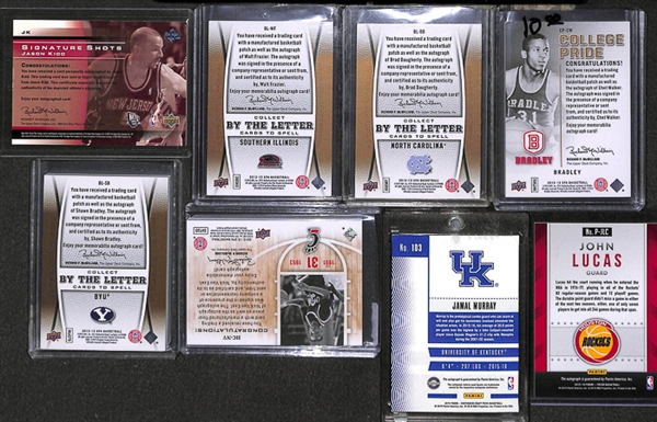 Lot Of 230 Basketball Autograph Cards w. Kidd & Frazier