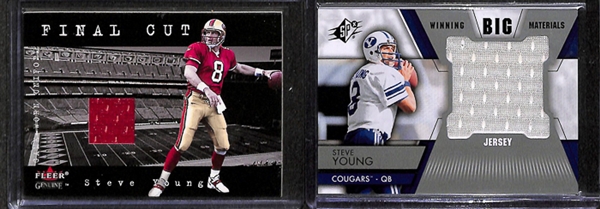 Lot Of 115 Football Relic Cards w. Jerry Rice & Andrew Luck