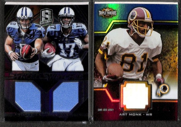 Lot Of 115 Football Relic Cards w. Jerry Rice & Andrew Luck