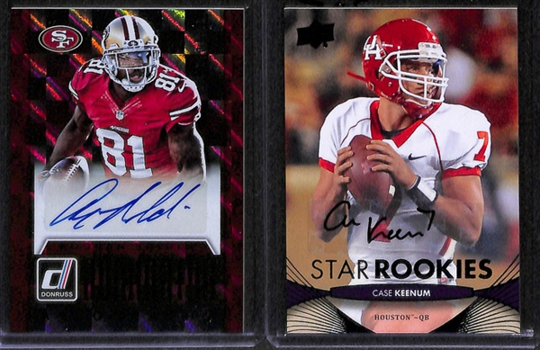 Lot Of 40 Football Autograph Card w. Bridgewater & Jackson