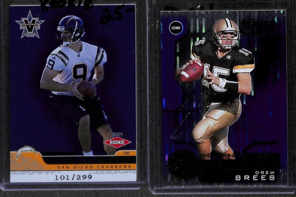 Lot Of 300+ Football Rookie Cards w. Brady/Rodgers/Elliott