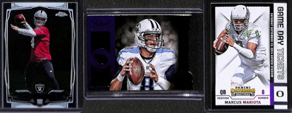 Lot Of 300+ Football Rookie Cards w. Brady/Rodgers/Elliott