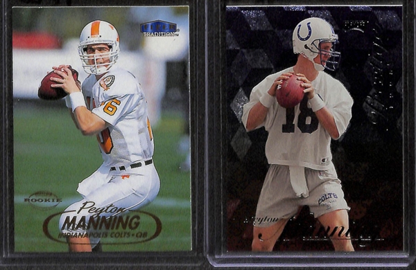 Lot Of 350 Football Rookie Cards w. Elway/Brady/Manning